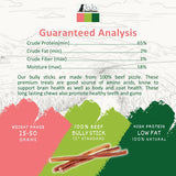 Natural Beef Bully Stick Dog Treats - 12" Standard