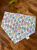 Tiki Drinks Dog Bandana