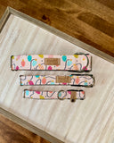 Pink Christmas Lights Dog Collar