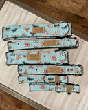 Moths and Butterflies on Blue Dog Collar