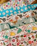 Pink Christmas Cookies Reversible Dog Bandana