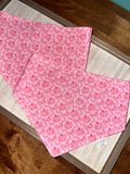 Pumpkins and Pink Bows Reversible Dog Bandana