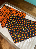 Candy Corn and Bats Reversible Dog Bandana