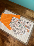 Fangs and Thangs Reversible Dog Bandana