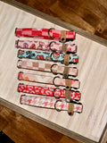 Red and Pink Cheetah Print Valentine's Day Dog Collar