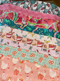 Summer Chickens Reversible Dog Bandana