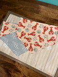 Lobsters and Bows Reversible Dog Bandana