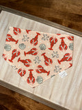 Lobsters and Bows Reversible Dog Bandana