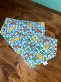 Checkered Oktoberfest Dog Bandana (Darker Blue)