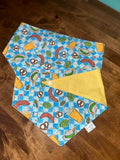 Checkered Oktoberfest Dog Bandana (Darker Blue)