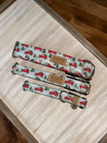 Christmas Tree Trucks Dog Collar