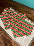 Naughty and Nice Reversible Dog Bandana