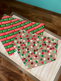 Naughty and Nice Reversible Dog Bandana