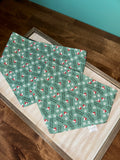 Santa's Helper Reversible Plaid Dog Bandana, Christmas