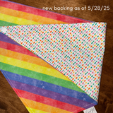 Pride Stripes Reversible Rainbow Dog Bandana