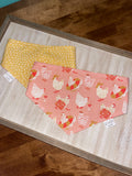 Summer Chickens Reversible Dog Bandana
