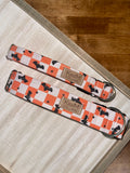 Retro Checkered Bats Dog Collar