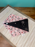 Pink Trick or Treat Reversible Dog Bandana