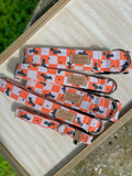 Retro Checkered Bats Dog Collar