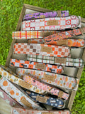 Checkered Smiley Faces Dog Collar