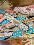 Green Dinos Dog Collar