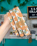 Oranges on Checkered Dog Collar