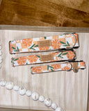 Oranges on Checkered Dog Collar