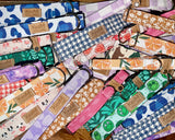 Lavender Checkered Dog Collars