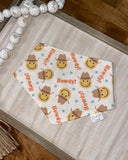 Howdy Reversible Blue Plaid Dog Bandana