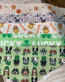 Howdy Reversible Blue Plaid Dog Bandana