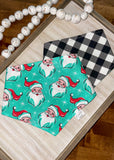 Retro Santa Reversible Dog Bandana