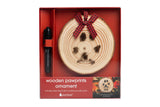 Pearhead Wooden Pawprints Ornament