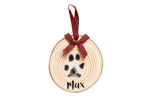 Pearhead Wooden Pawprints Ornament