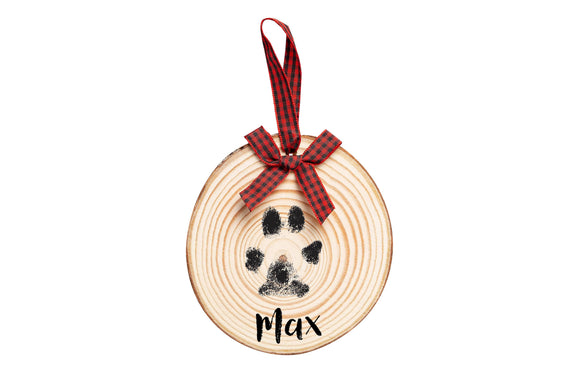 Pearhead Wooden Pawprints Ornament