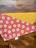 White and Mustard Flowers Dog Bandana