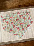 Seafood Boil Reversible Dog Bandana