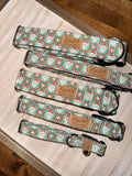 Green and Red Mini Santa Clause Christmas Dog Collar
