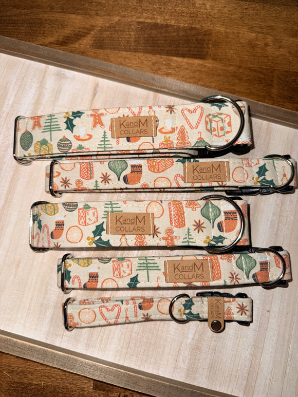 Warm Christmas Morning Dog Collar