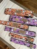 Purple Spooky Halloween Dog Collar