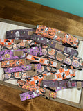 Purple Spooky Halloween Dog Collar