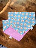 Snowmen Sugar Cookies Reversible Christmas Dog Bandana