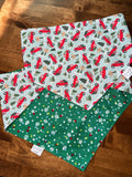 Christmas Tree Trucks Reversible Dog Bandana