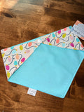 Pink Christmas Lights Reversible Dog Bandana