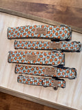 Mini Pumpkins on Plaid Dog Collar