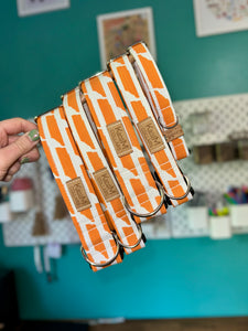 Orange State of Tennessee on White Dog Collar / Tennessee