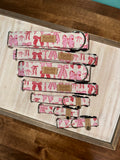 Pink and Red Bows Dog Collar