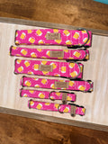 Pink Beers Dog Collar