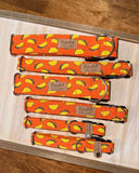 Tacos on Bright Orange Dog Collar