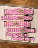 Mini Cinnamon Rolls on Pink Dog Collar
