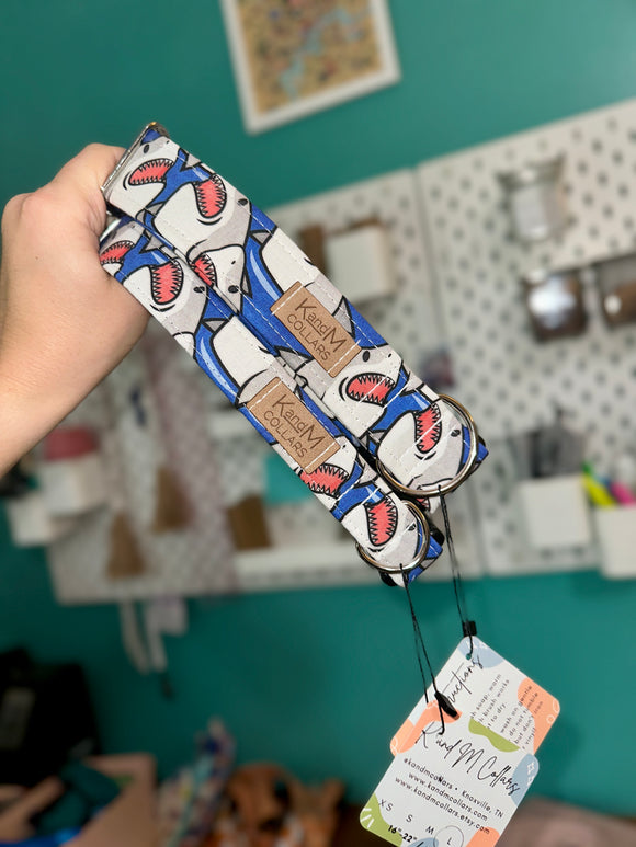 Big Sharks Dog Collar